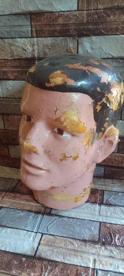 antique manequinn shop display head